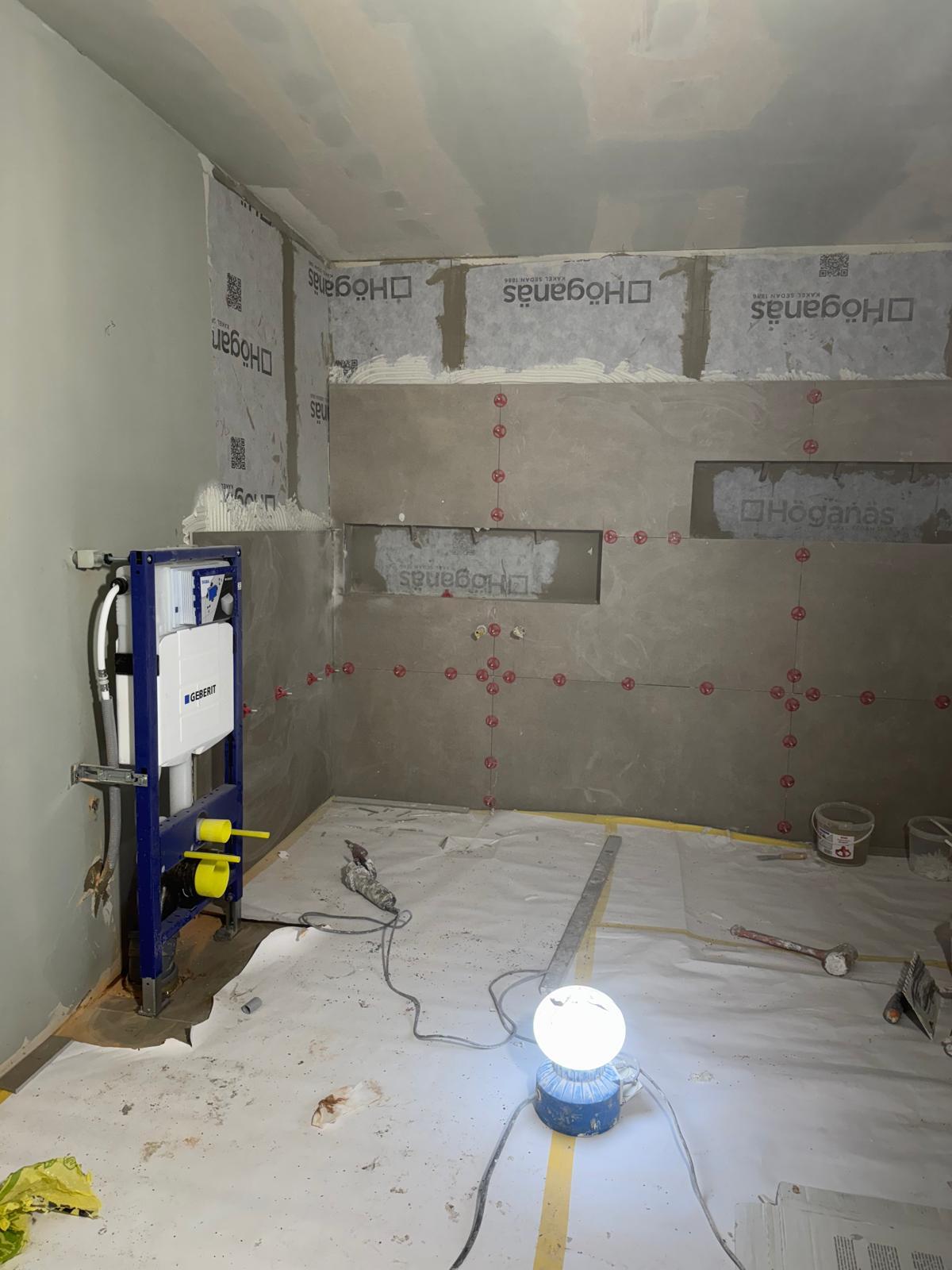 Badrumsrenovering i Malmö – projektbild 3 av 9